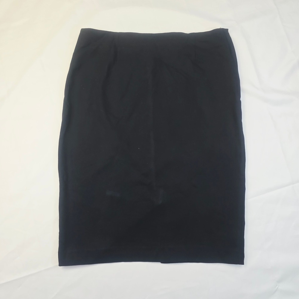 Harve Benard Women's Size 12 Black Side Zip Back Vent Pencil Skirt G67